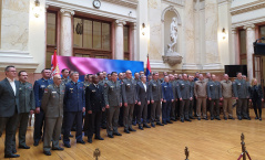 20 February 2023 Security Services Control Committee Chairman MA Igor Becic and the attendees of the General Staff Training Programme